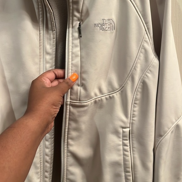The north face apex bionic womens cream zip up jacket Medium - Picture 9 of 13